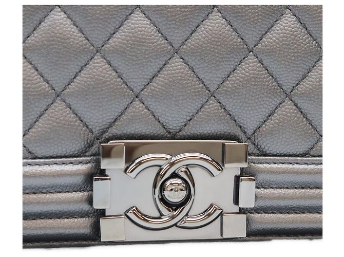 CHANEL A67086 Borsa a tracolla Boy Chanel 25 Medium in pelle caviar nera Nero - vista 8