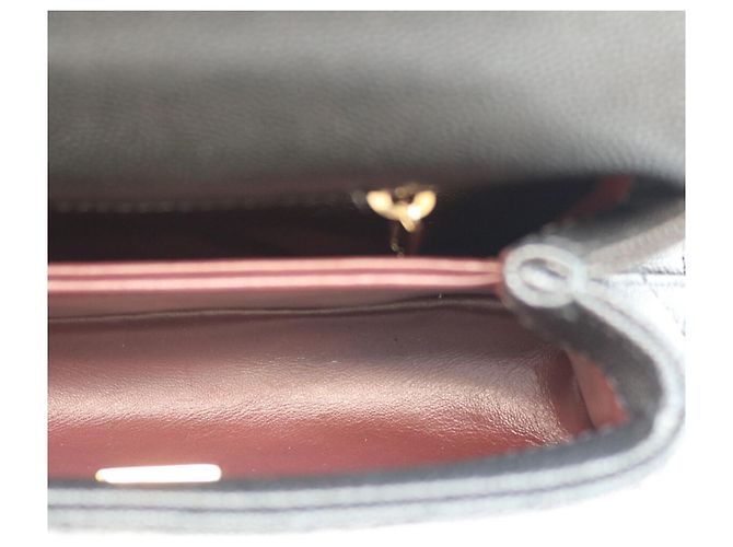 Coco Handle Borsa a tracolla Chanel AS2215 in pelle caviar nera Nero - vista 11