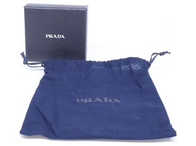 Cartera/Monedero Prada Saffiano Triangle Negro - vista 8