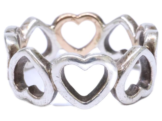 Tiffany & Co Tiffany 925 750 Sentimental Heart Ring Silber Golden - Ansicht 3
