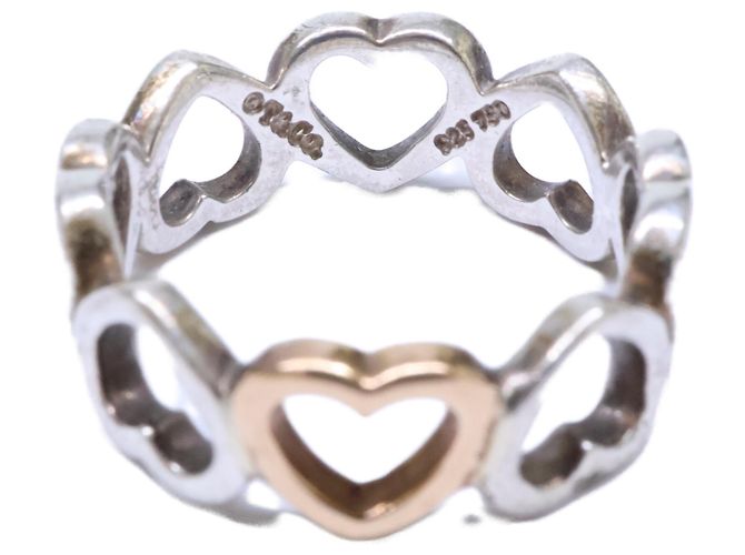 Tiffany & Co Tiffany 925 750 Sentimental Heart Ring Silber Golden - Ansicht 7