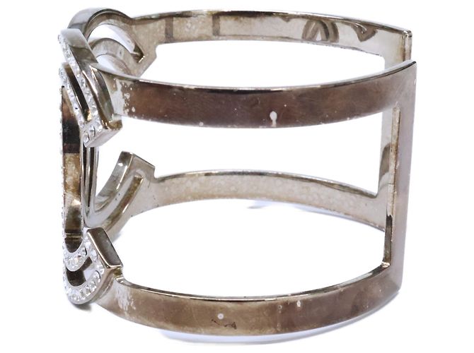 Bracciale Chanel B17V Rhinestone Coco Mark Argento - vista 2