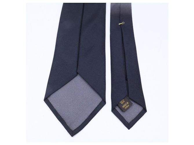 Cravatta in seta tie-dye Louis Vuitton Marrone Nero - vista 5