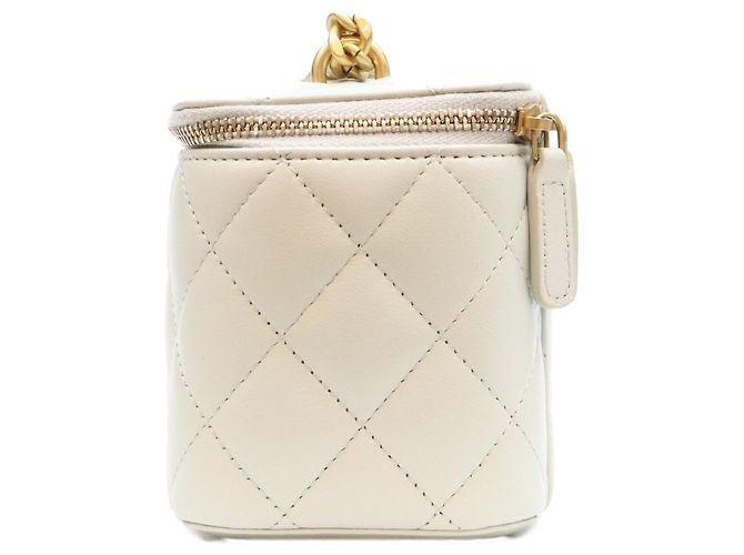Borsa a tracolla Vanity Chanel in pelle di agnello azzurro chiaro Blu chiaro - vista 2