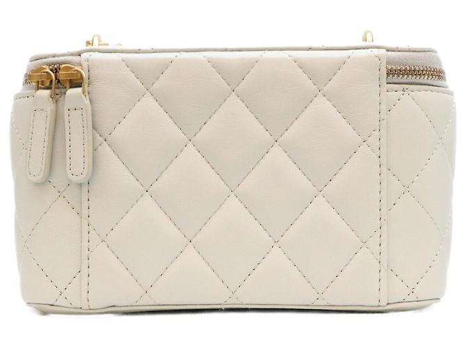 Borsa a tracolla Vanity Chanel in pelle di agnello azzurro chiaro Blu chiaro - vista 3