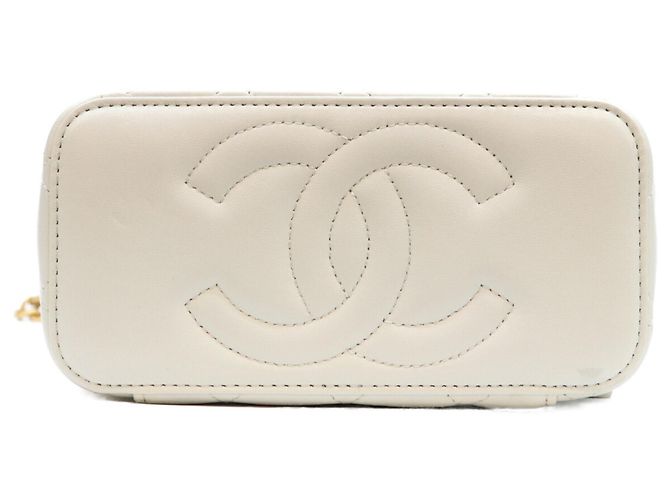 Borsa a tracolla Vanity Chanel in pelle di agnello azzurro chiaro Blu chiaro - vista 5
