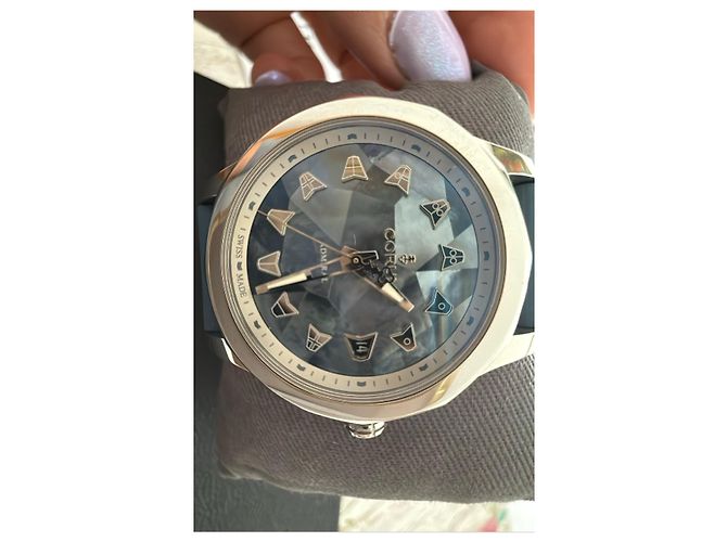 Corum Admiral Legend 32 Damenuhr Blau Grau - Ansicht 3