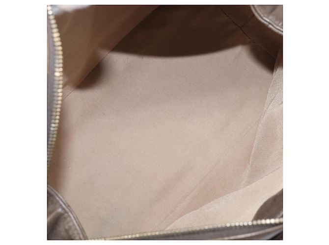 Borsa a tracolla CHANEL Wild Stitch Chain in pelle marrone e oro CC Auth yk20765V D'oro - vista 11