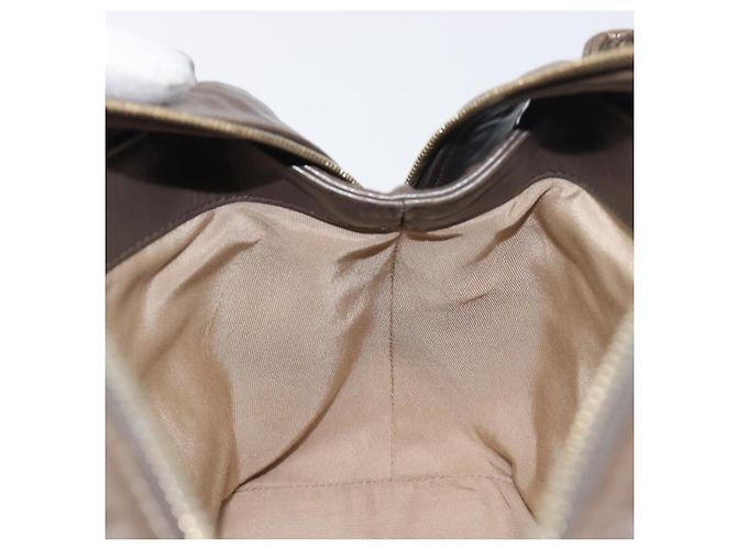 Borsa a tracolla CHANEL Wild Stitch Chain in pelle marrone e oro CC Auth yk20765V D'oro - vista 20