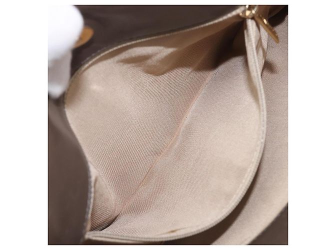 Borsa a tracolla CHANEL Wild Stitch Chain in pelle marrone e oro CC Auth yk20765V D'oro - vista 23