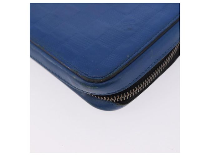 LOUIS VUITTON Damier Infini Zippy XL Travel Case Blue N60079 LV Auth BA15157 - vista 17