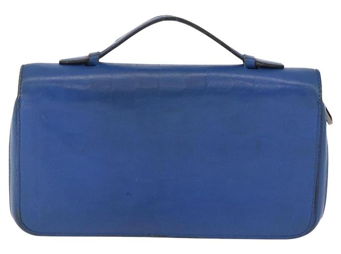 LOUIS VUITTON Damier Infini Zippy XL Travel Case Blue N60079 LV Auth BA15157 - vista 2