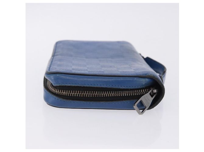 LOUIS VUITTON Damier Infini Zippy XL Travel Case Blue N60079 LV Auth BA15157 - vista 3