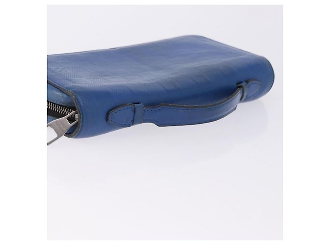 LOUIS VUITTON Damier Infini Zippy XL Travel Case Blue N60079 LV Auth BA15157 - vista 6