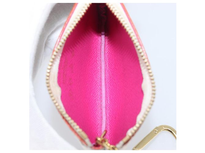 LOUIS VUITTON Monogram Multicolor Pochette Cles Purse White M28388 Auth yk20719M Bianco - vista 10