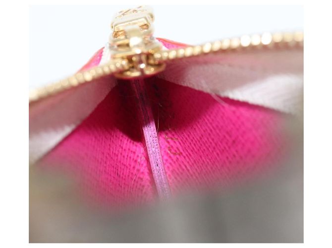 LOUIS VUITTON Monogram Multicolor Pochette Cles Purse White M28388 Auth yk20719M Bianco - vista 11