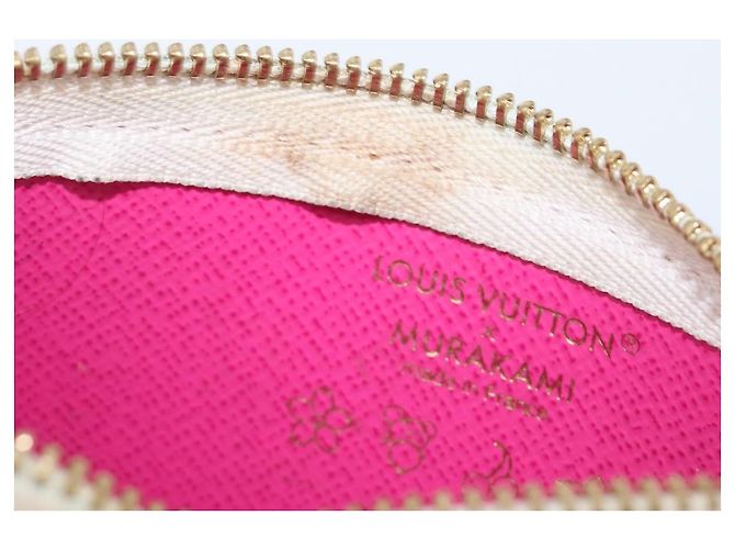 LOUIS VUITTON Monogram Multicolor Pochette Cles Purse White M28388 Auth yk20719M Bianco - vista 9