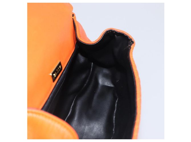 Borsa a mano BALLY in pelle 2way Orange Gold Auth 197157A D'oro Arancione - vista 20