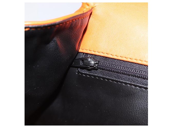 Borsa a mano BALLY in pelle 2way Orange Gold Auth 197157A D'oro Arancione - vista 22