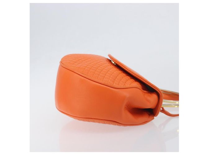 Borsa a mano BALLY in pelle 2way Orange Gold Auth 197157A D'oro Arancione - vista 3