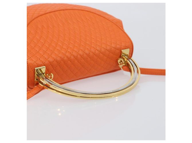 Borsa a mano BALLY in pelle 2way Orange Gold Auth 197157A D'oro Arancione - vista 7