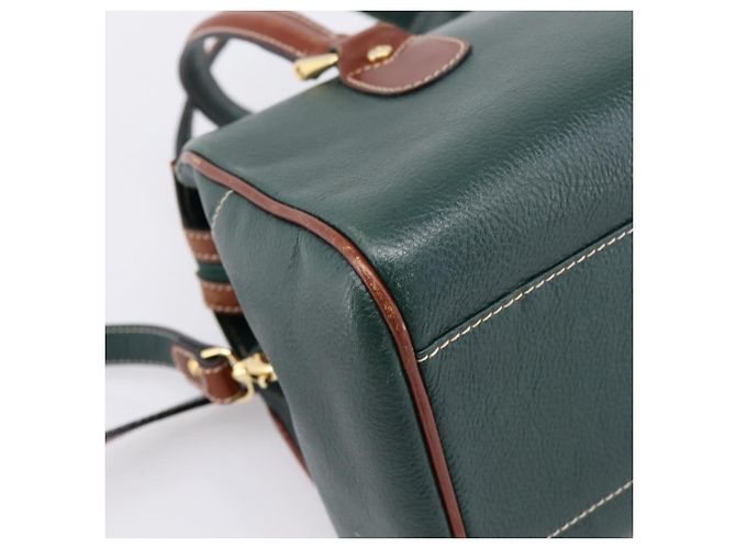 Borsa a mano BALLY in pelle 2way Verde Tono Oro Auth BA15313 - vista 18