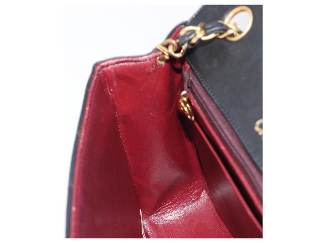 Borsa a tracolla CHANEL Chain Matelasse in pelle d'agnello nera e oro CC Auth yk20836SAM Nero D'oro - vista 23