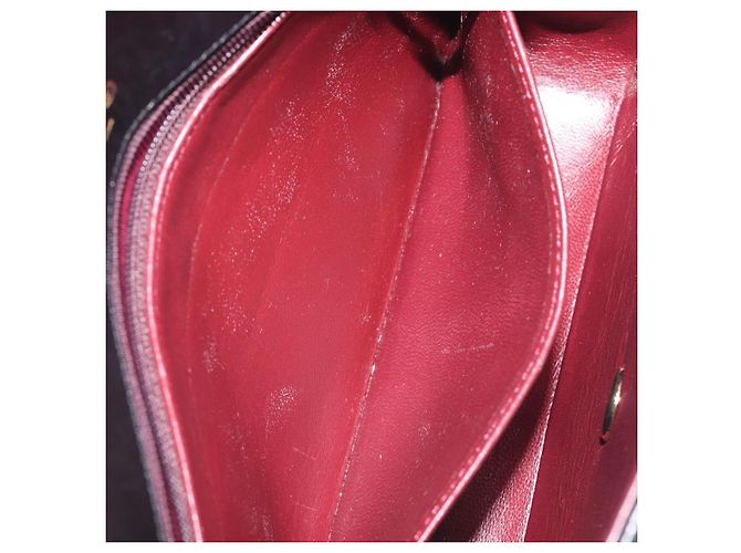 Borsa a tracolla CHANEL Chain Matelasse in pelle d'agnello nera e oro CC Auth yk20836SAM Nero D'oro - vista 26