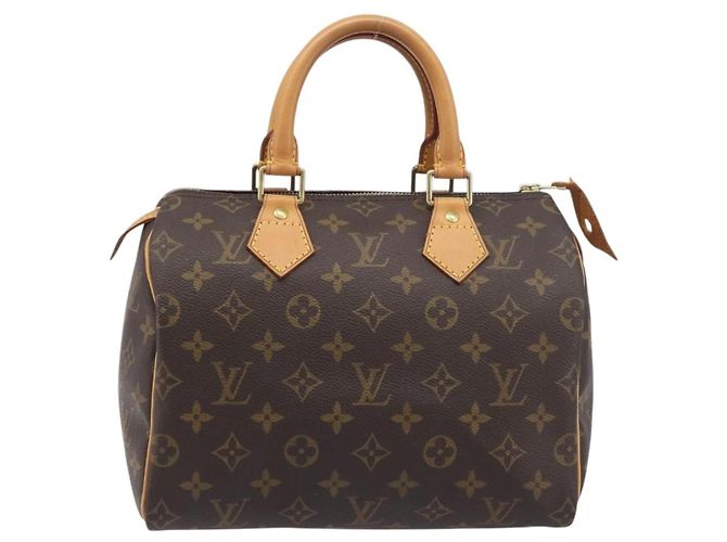 Borsa a mano LOUIS VUITTON Monogram Speedy 25 M41528 LV Auth 198913A Monogramma - vista 13