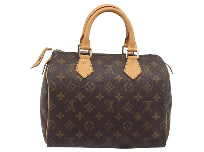 Borsa a mano LOUIS VUITTON Monogram Speedy 25 M41528 LV Auth 198913A Monogramma - vista 2