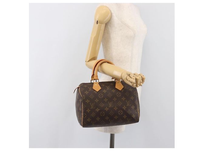Borsa a mano LOUIS VUITTON Monogram Speedy 25 M41528 LV Auth 198913A Monogramma - vista 24