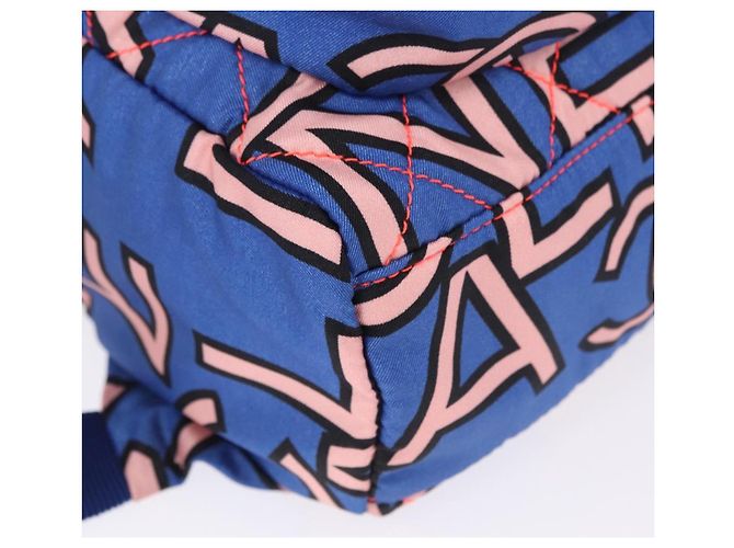 Zaino CHANEL Matelasse Nylon Blu Argento CC Auth 198652M - vista 9