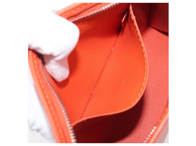 Borsa a pochette LOUIS VUITTON Epi Posh Toilette 19 Orange Pimon LV Auth 199014A Arancione - vista 20