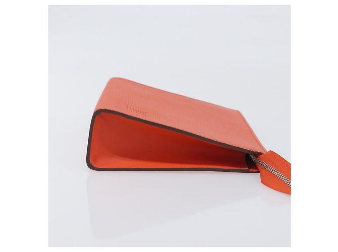 Borsa a pochette LOUIS VUITTON Epi Posh Toilette 19 Orange Pimon LV Auth 199014A Arancione - vista 3