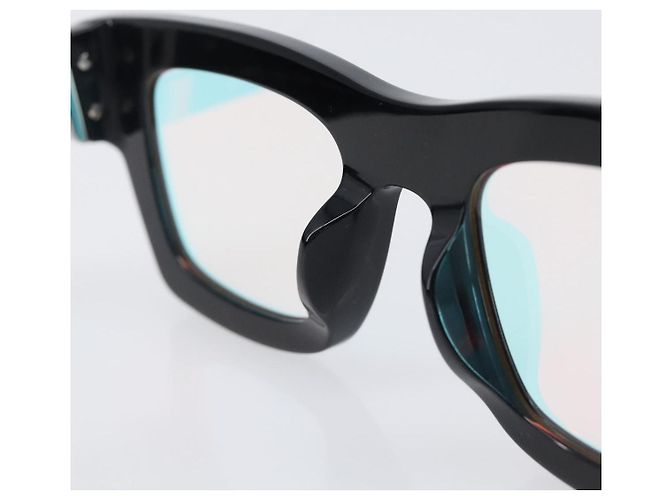 LOUIS VUITTON Occhiali da sole Charleston Justin Plastica Nero Z1244E LV Auth 200174M Argento - vista 15
