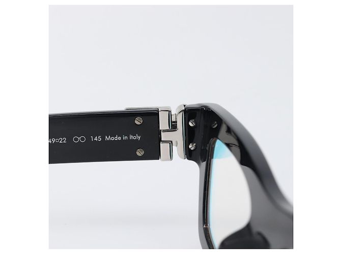 LOUIS VUITTON Occhiali da sole Charleston Justin Plastica Nero Z1244E LV Auth 200174M Argento - vista 16