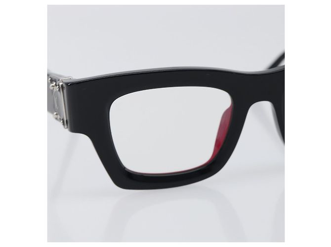 LOUIS VUITTON Occhiali da sole Charleston Justin Plastica Nero Z1244E LV Auth 200174M Argento - vista 5