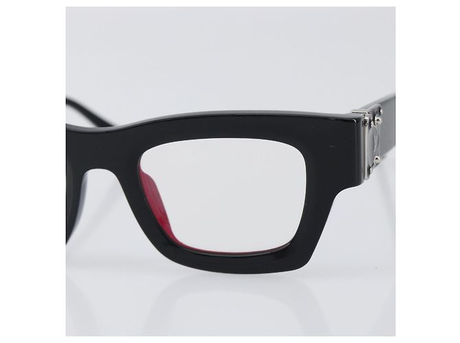 LOUIS VUITTON Occhiali da sole Charleston Justin Plastica Nero Z1244E LV Auth 200174M Argento - vista 6