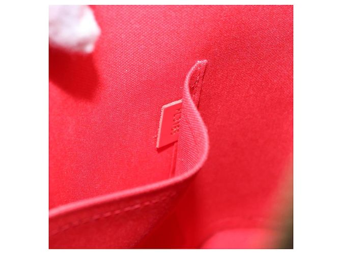 LOUIS VUITTON Monogram Totem Alma PM Hand Bag Red Flamingo LV Auth 199111SAM Rosso Monogramma - vista 11