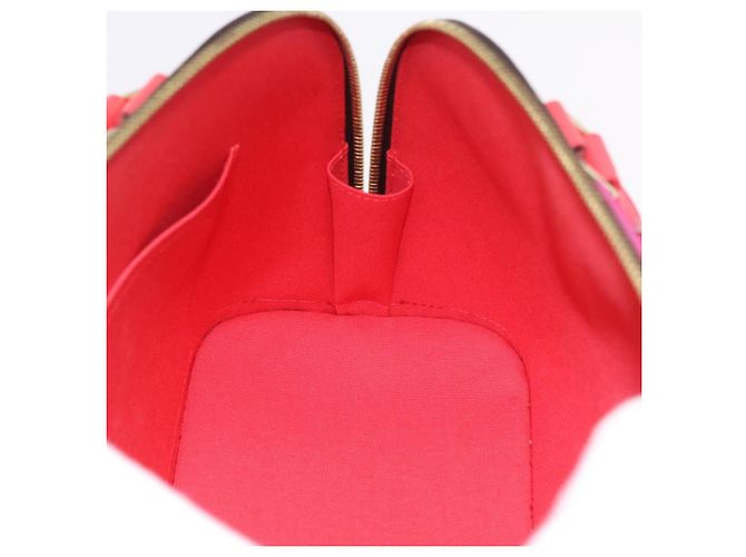 LOUIS VUITTON Monogram Totem Alma PM Hand Bag Red Flamingo LV Auth 199111SAM Rosso Monogramma - vista 22