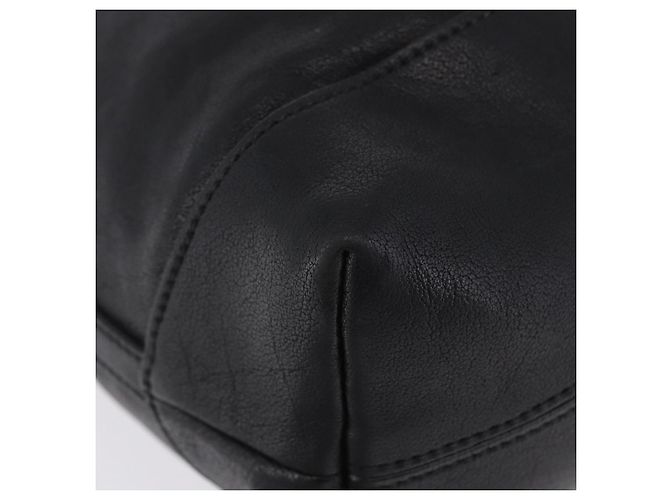 Borsa a tracolla Miu Miu in pelle nera e oro Auth yk20777M Nero D'oro - vista 15