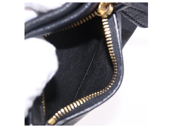 Borsa a tracolla Miu Miu in pelle nera e oro Auth yk20777M Nero D'oro - vista 24