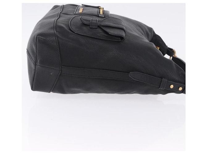 Borsa a tracolla Miu Miu in pelle nera e oro Auth yk20777M Nero D'oro - vista 3