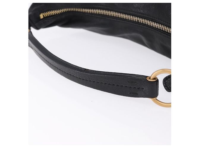 Borsa a tracolla Miu Miu in pelle nera e oro Auth yk20777M Nero D'oro - vista 7