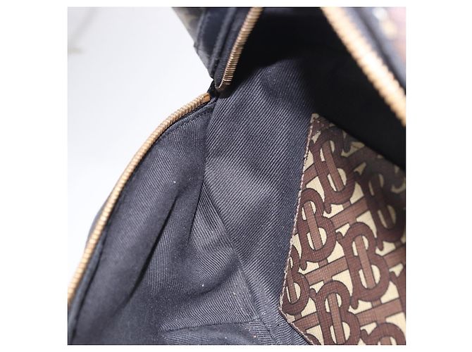 Borsello da vita BURBERRY PVC Brown Gold Auth 197864 Marrone D'oro - vista 20