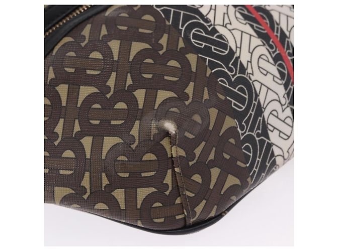 Borsello da vita BURBERRY PVC Brown Gold Auth 197864 Marrone D'oro - vista 8