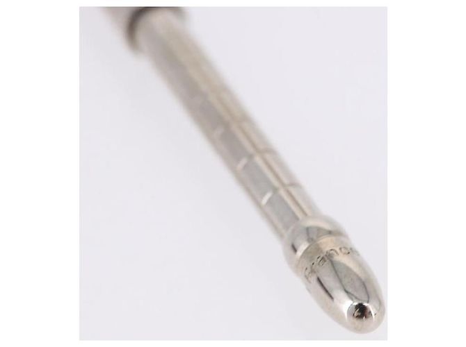 LOUIS VUITTON Styro Agenda Penna a sfera metal Silver LV Auth BA15245 Argento - vista 10