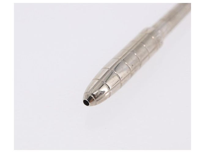 LOUIS VUITTON Styro Agenda Penna a sfera metal Silver LV Auth BA15245 Argento - vista 11