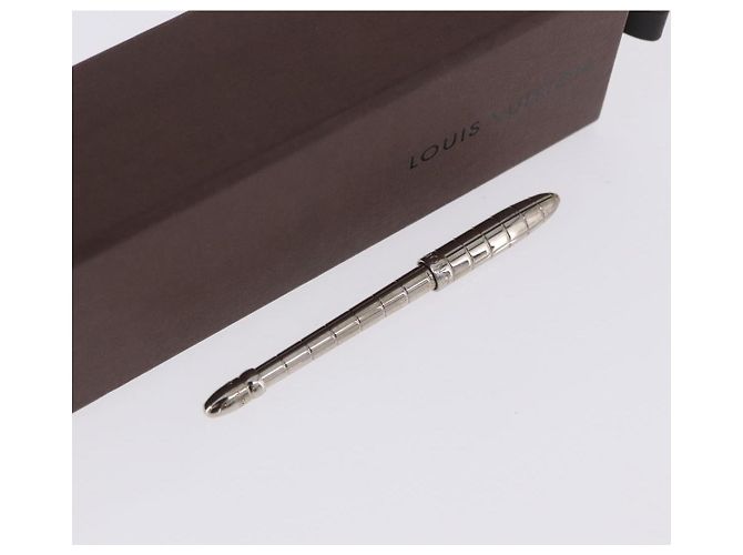 LOUIS VUITTON Styro Agenda Penna a sfera metal Silver LV Auth BA15245 Argento - vista 21