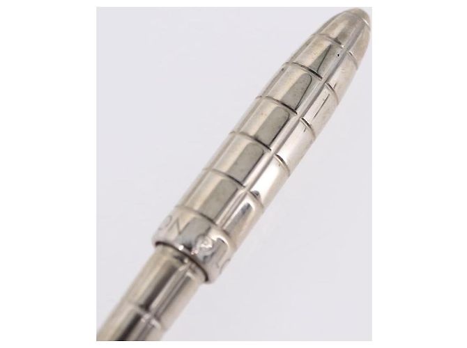 LOUIS VUITTON Styro Agenda Penna a sfera metal Silver LV Auth BA15245 Argento - vista 5